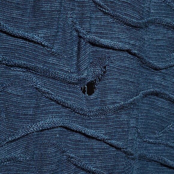 TOAD & CO Blue Sleeveless Pullover Textured Dress Womens SIze L Large *FLAW READ - Picture 5 of 7